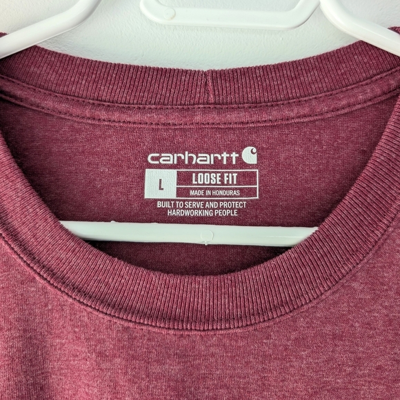 Carhartt Men's Loose Fit Heavyweight Short-sleeve Pocket T-shirt ~ Size Large - Picture 5 of 11